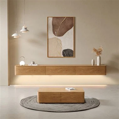 Έπιπλο τηλεόρασης με καπλαμά τέφρας